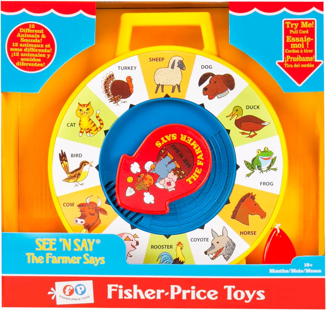 Basic Fun See 'n Say Farmer Says-Spielzeug, Fisher Price Classics, 2070, Lehrreiches und interaktive