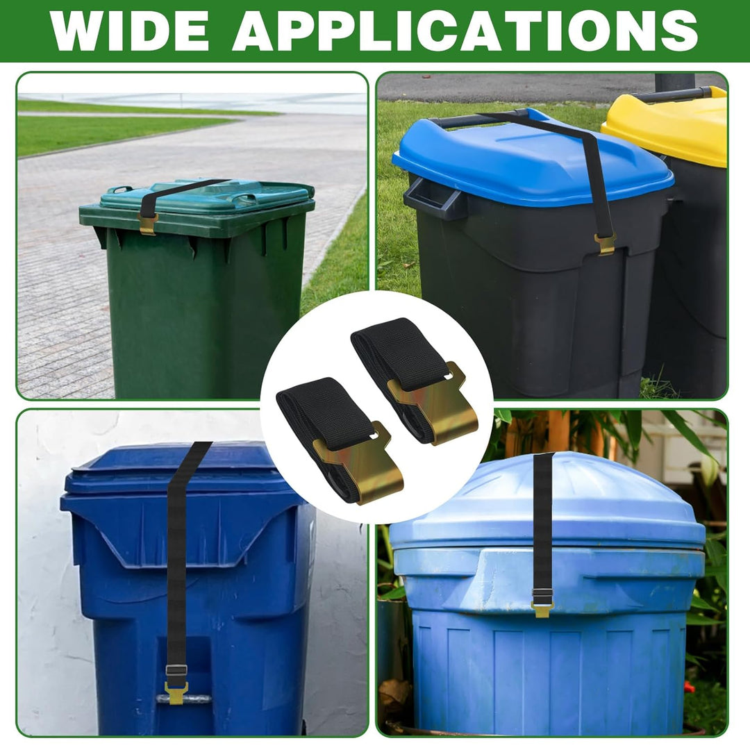 CANIPHA 2pcs Trash Locks Bärensicheres Mülleimer Deckelschloss, Verstellbares Mülleimer Schlösser fü