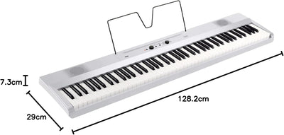 Korg – Liano L1 – Tragbares Digitalpiano mit Hochwertiger Soft-Touch-Tastatur – Perlweiss White, Whi