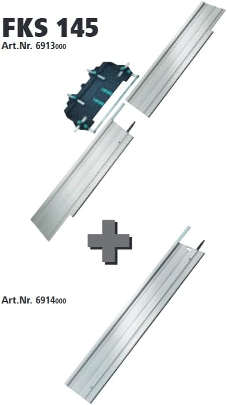 wolfcraft 6914000, Verlängerungs-Set für FKS 145 Silber