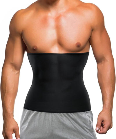 Bingrong Bauchweggürtel Fitnessgürtel für Herren Sport Korsett Waist Trainer Bauchweg Body Shaper Sa