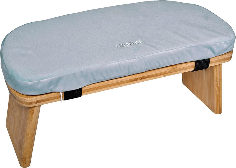 Zen Power Yoga Bench, klappbare Yoga Bank aus Holz, ergonomische Meditationsbank, Gebetshocker für s