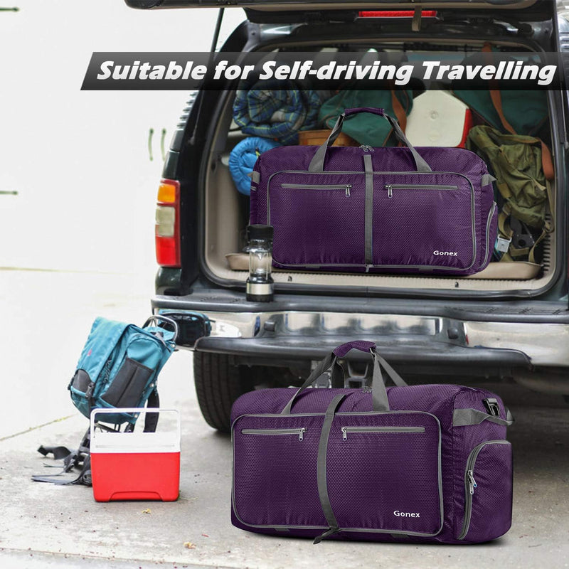 Gonex Faltbares Reisegepäck Leicht 40/60/80/100/150L Grosse Reisetasche Sporttasche für Reise Gym Ur