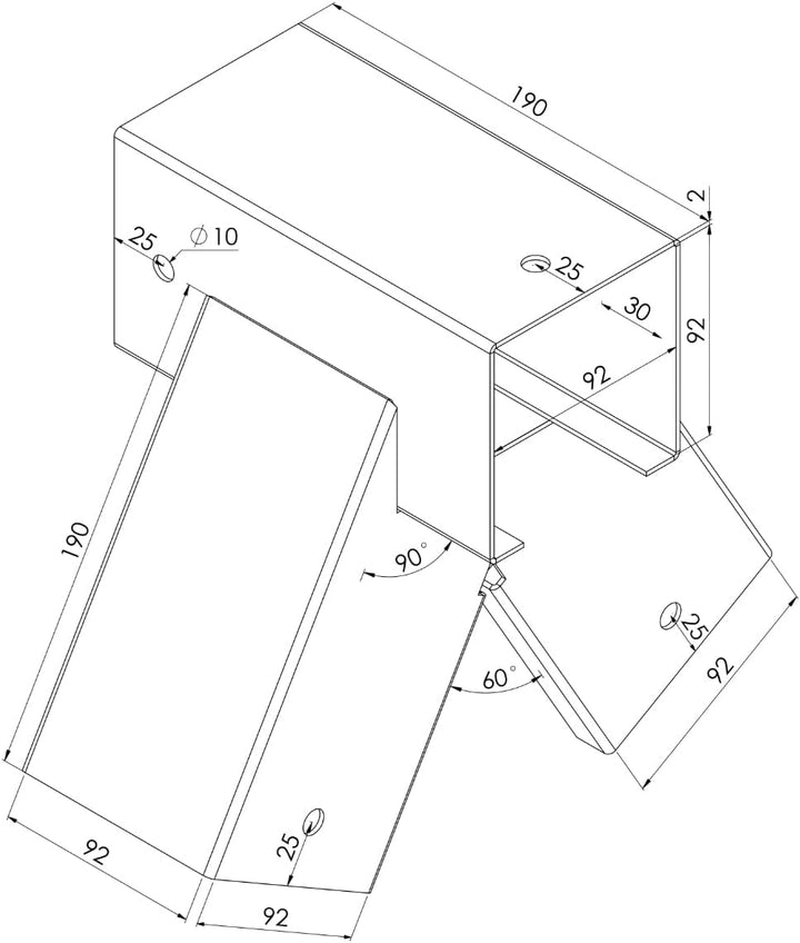 TRIBECCO® Vierkant Schaukelverbinder 90/90mm, 90° (90°, Grün) aus pulverbeschichtetem Stahlblech für