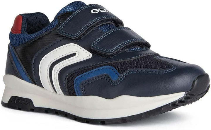 Geox Jungen J Pavel Sneakers 32 EU Navy Red, 32 EU Navy Red