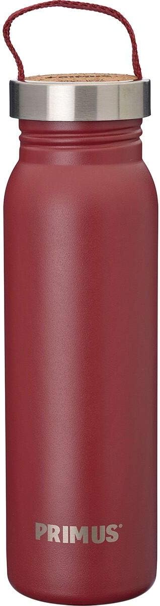 Primus Unisex – Erwachsene Klunken Edelstahlflasche 0.7 L Rot, 0.7 L Rot