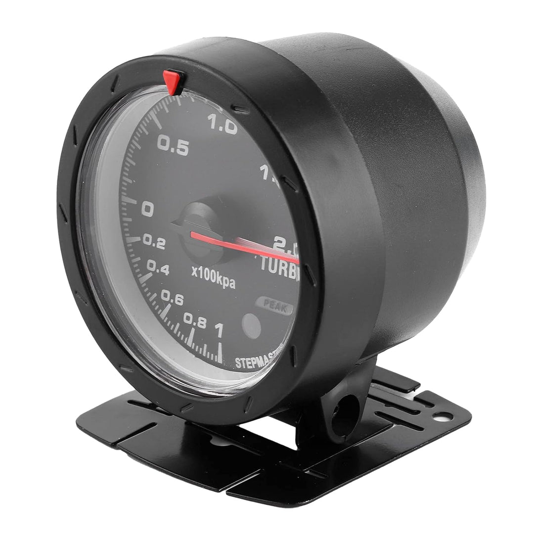 60Mm Boost Gauge Led Turbo Ladedruckanzeige Universal 60mm LED Turbo Boost Meter Gauge Schwarz Shell