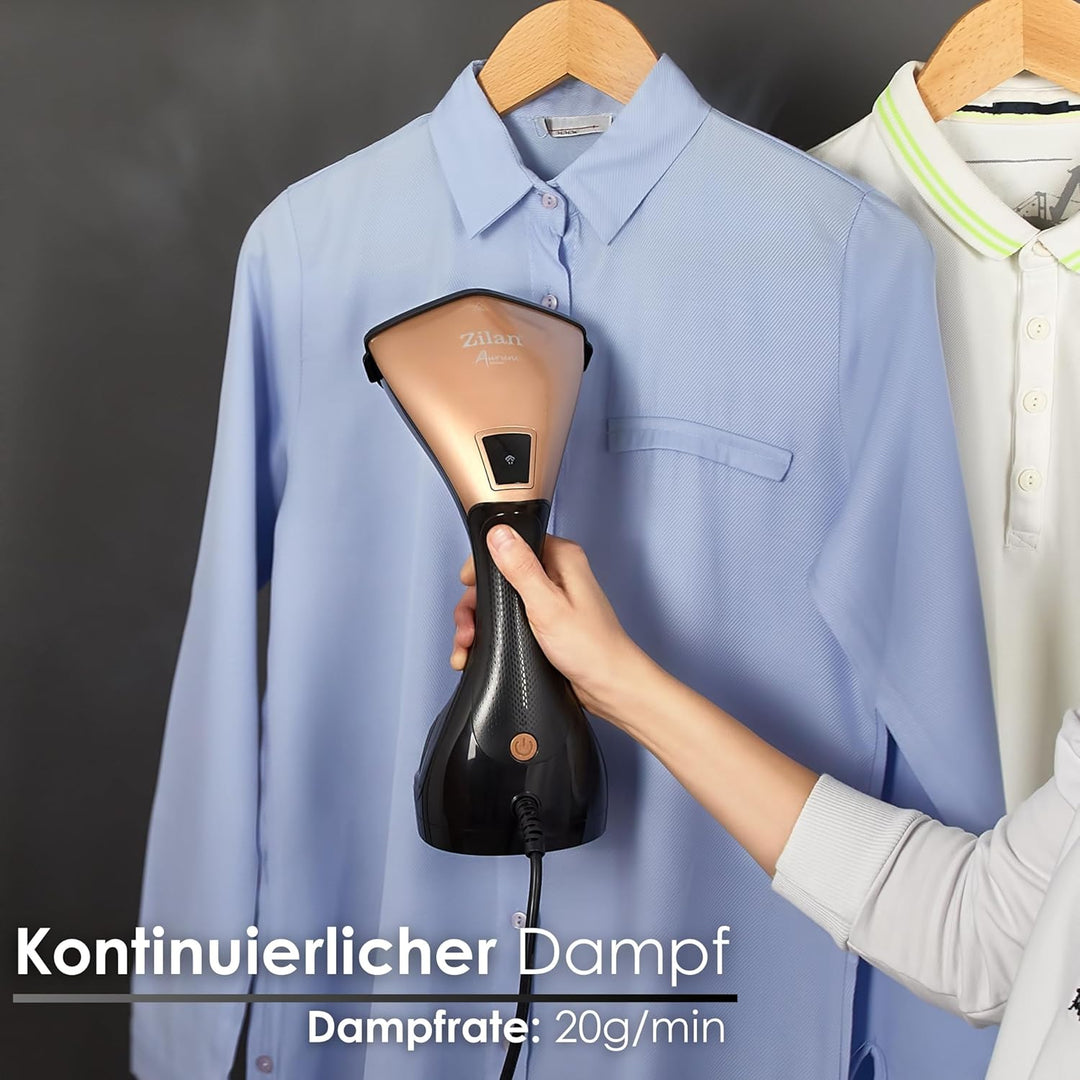 Tragbarer Dampfglätter Kleidung Kompakt Dampfleistung 20g/min Dampfbürste Dampfbügeleisen Hemden Rei