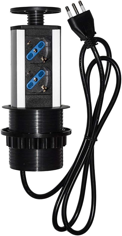 LINK lkmpt01 versenkbare Tischsteckdose mit 2 Steckdosen 16 A Weiblich ITA/Schuko