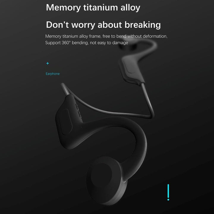 Knochenleitungskopfhörer, Drahtlose Bluetooth Open-Ear-Sportkopfhörer, Bluetooth 5.3 Sport-Headset m