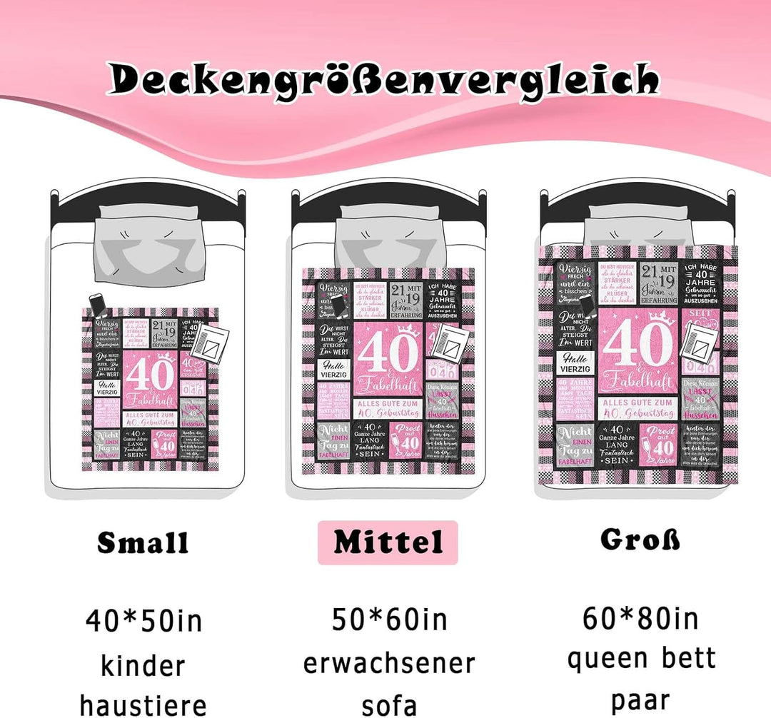 40 Geburtstag Frauen, Geschenk 40 Geburtstag Frau, Geschenke für Frauen 40 Geburtstag, Geburtstagsge
