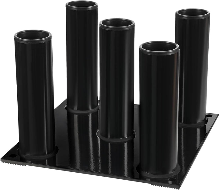 Vertikaler Langhantelständer mit 5 Aufnahmen, Ø 2 Zoll, Stahl | Home Gym Bar Holder Stand, Hantelabl