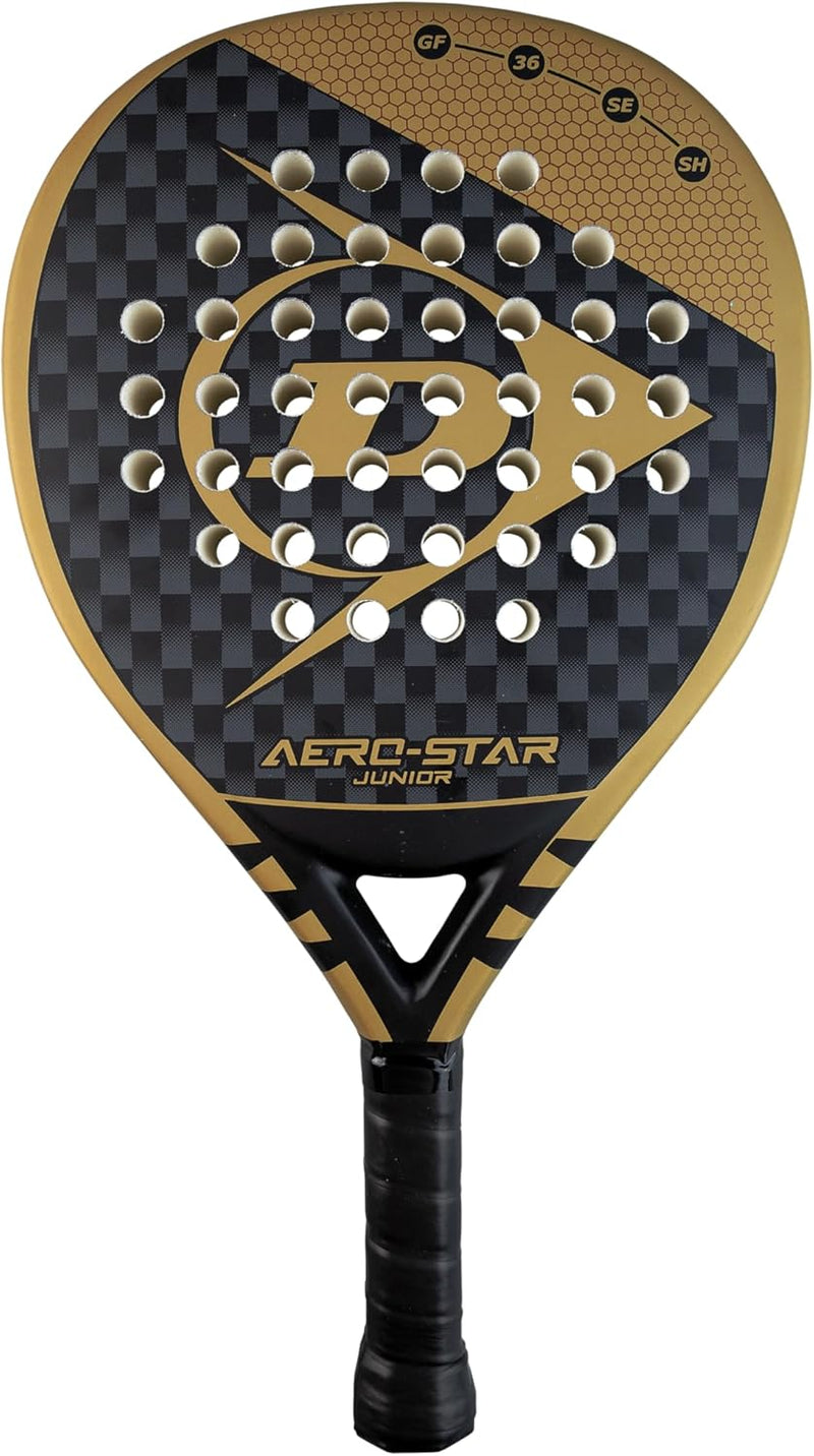 Dunlop Padelschläger Aero-Star Junior (2023), Schwarz/Gold