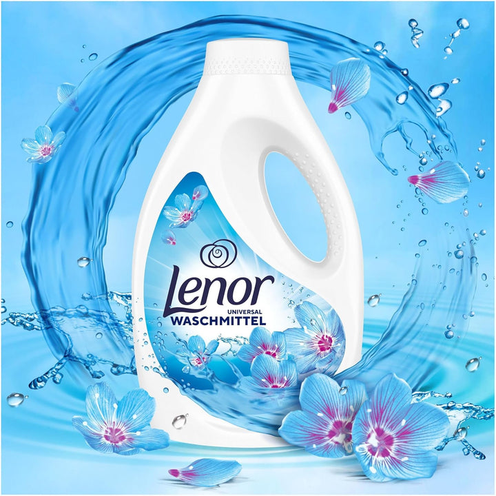 LENOR Universal Flüssigwaschmittel Aprilfrisch 100 Waschladungen, Tiefenreinheit auch bei Kaltwäsche