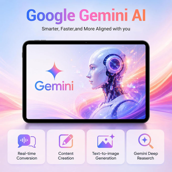 2026 14-Zoll-Tablet mit Android 16, 36GB RAM+512GB ROM (TF 1TB), Octa-Core, 4G LTE/5G WLAN, 2000 × 1