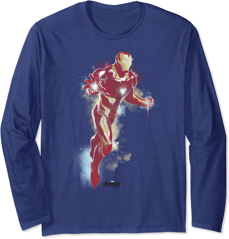 Marvel Avengers Endgame Iron Man Spray Paint Langarmshirt