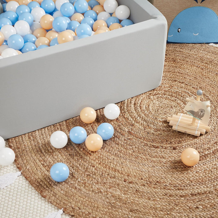 Bieco Bälle für Bällebad Beach | 100 Stück | Bunte Bälle | Bällebad Kinder | Bällebad Baby | Bälleba