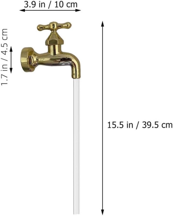 Tofficu 2 Satz Unsichtbarer Wasserhahn für Wasserspiele im Freien aus Leichtem Kunststoff Einfach zu