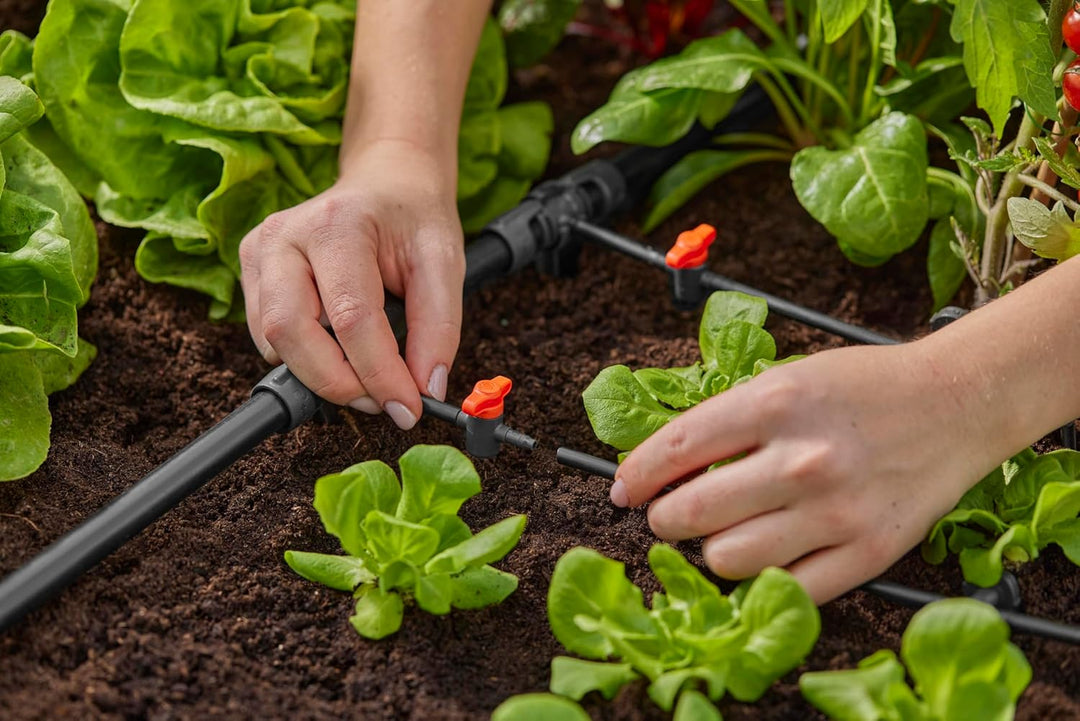 Gardena Micro-Drip-System Reduzier-T-Stück: Praktische T-Verbindung für den Übergang von 13-mm-Rohr