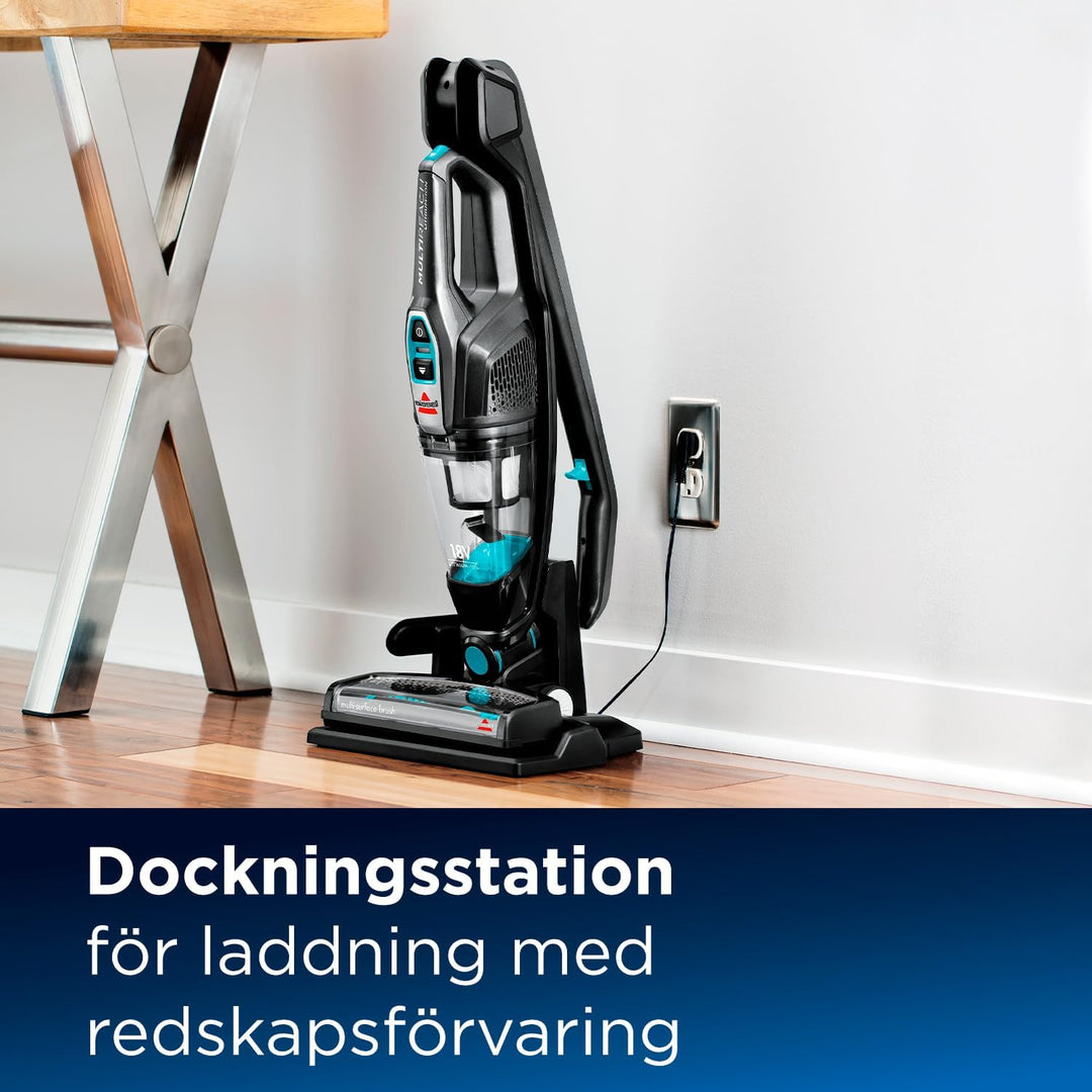 Bissell 2280N MultiReach Essential Stabstaubsauger mit abnehmbarem Handstaubsauger, kabellos, beutel