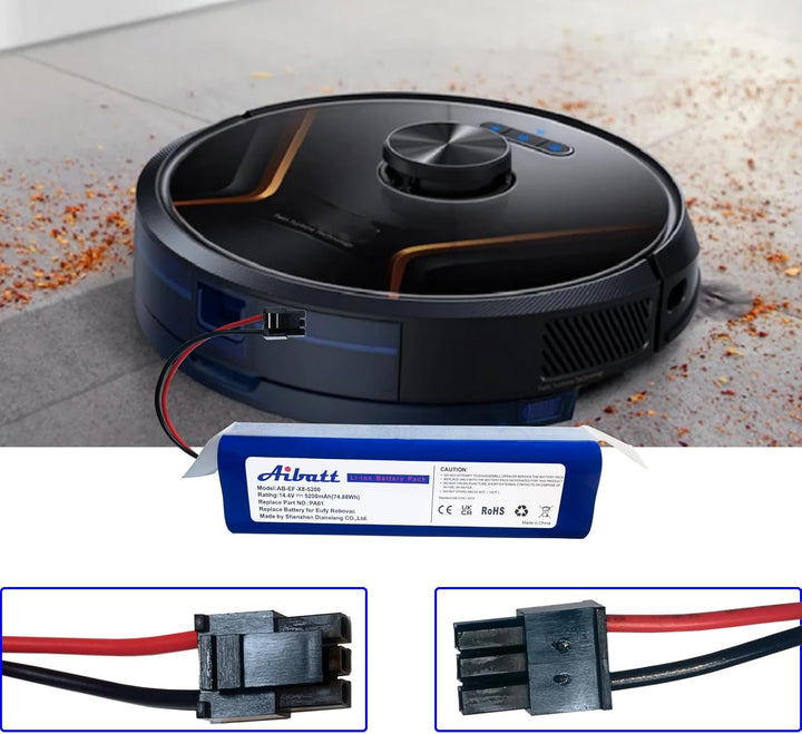 5200mAh Ersatzakku für Eufy Robovac X8, RoboVac X8 Hybrid, RoboVac X8 Hybrid White, RoboVac X8 White