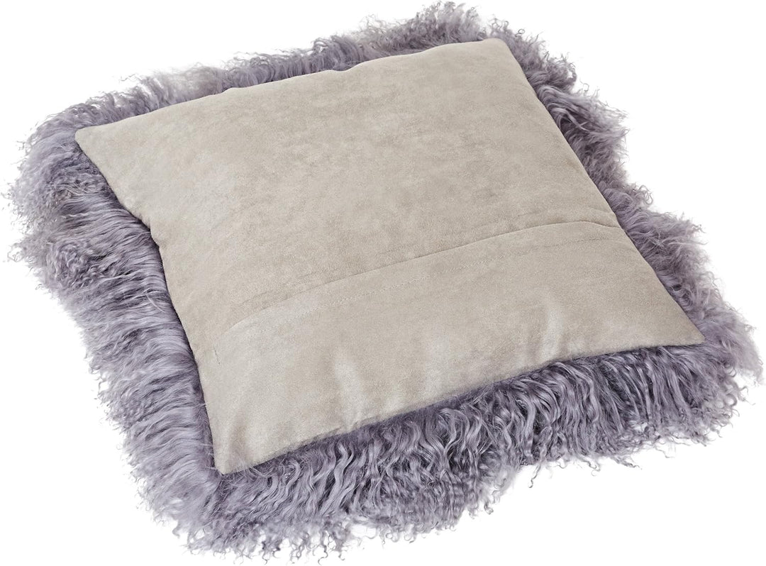 Reissner Lammfelle Tibet Lammfell Kissenbezug langflorig 30x30cm JAY31 Farbe grau Jay31 Grau, Jay31