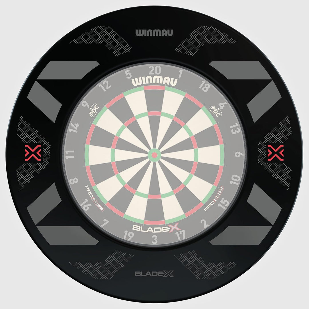 WINMAU Blade X Dartscheibe Schutzring – 360° Dartboard-Wandschutz – Stossabsorbierender Schaumstoff
