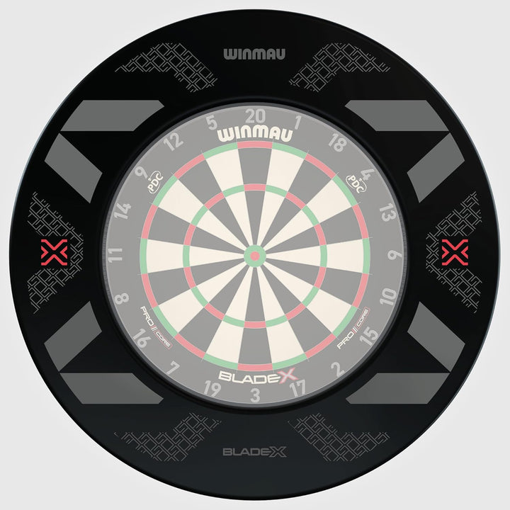 WINMAU Blade X Dartscheibe Schutzring – 360° Dartboard-Wandschutz – Stossabsorbierender Schaumstoff