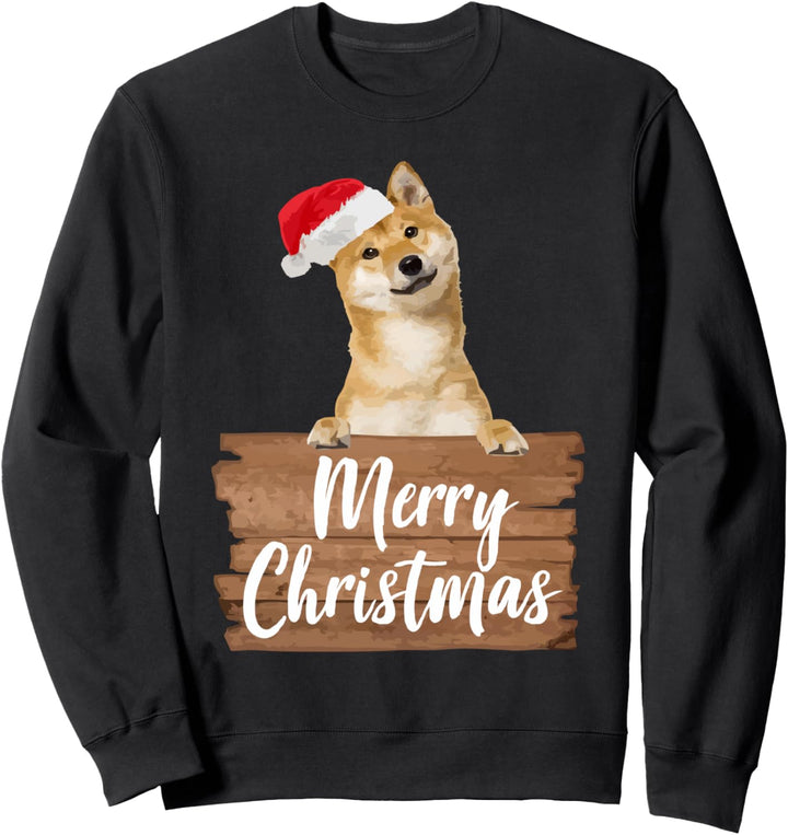 Weihnachtshund Geschenk Shiba Inu Santa Hat Sweatshirt