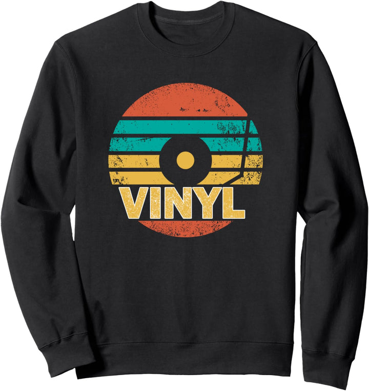 Retro Vinyl LP Plattensammler - Vintage Schallplatte Sweatshirt