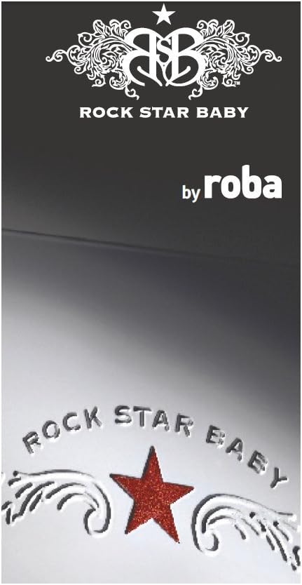 roba Bettwäsche 2-teilig Rock Star Baby 1 - Kinderbettwäsche 100 x 135 cm aus Baumwolle - Decken- &