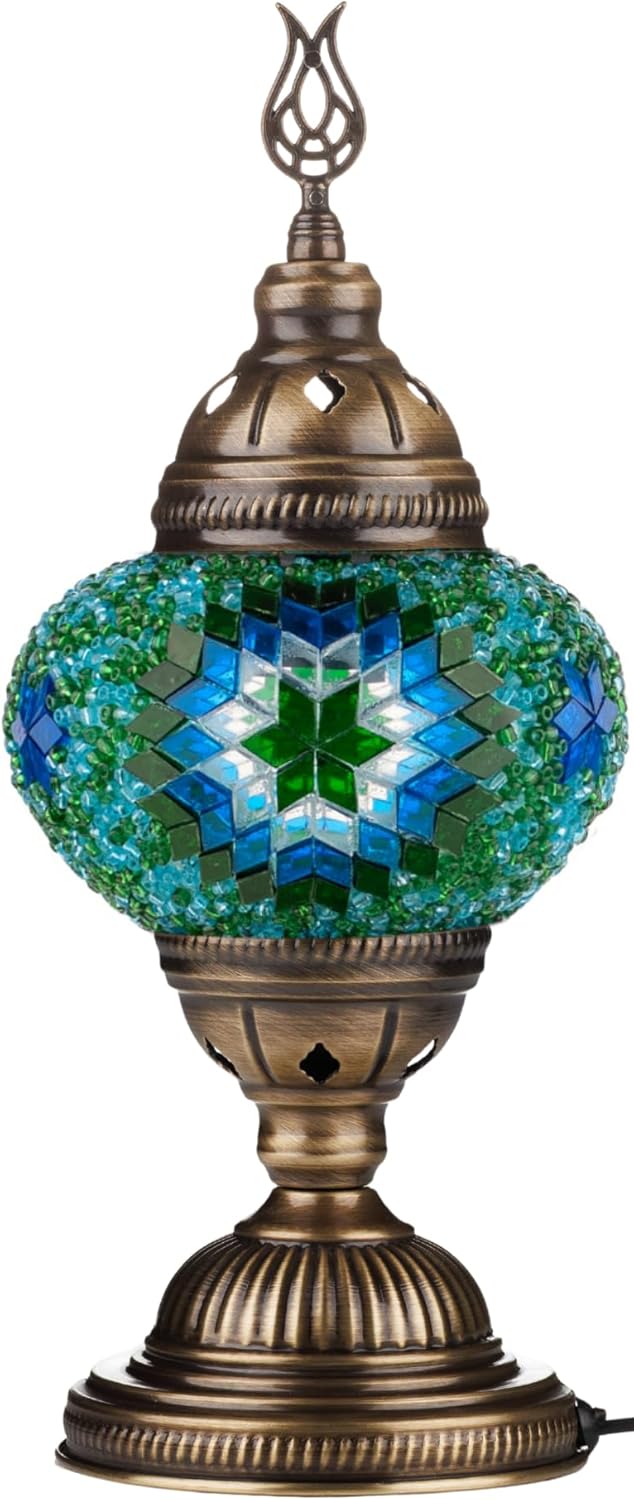 DEMMEX DIY Türkisches Mosaiklampen-Set, komplettes Kunst- und Handwerks-Geschenkset für Erwachsene u