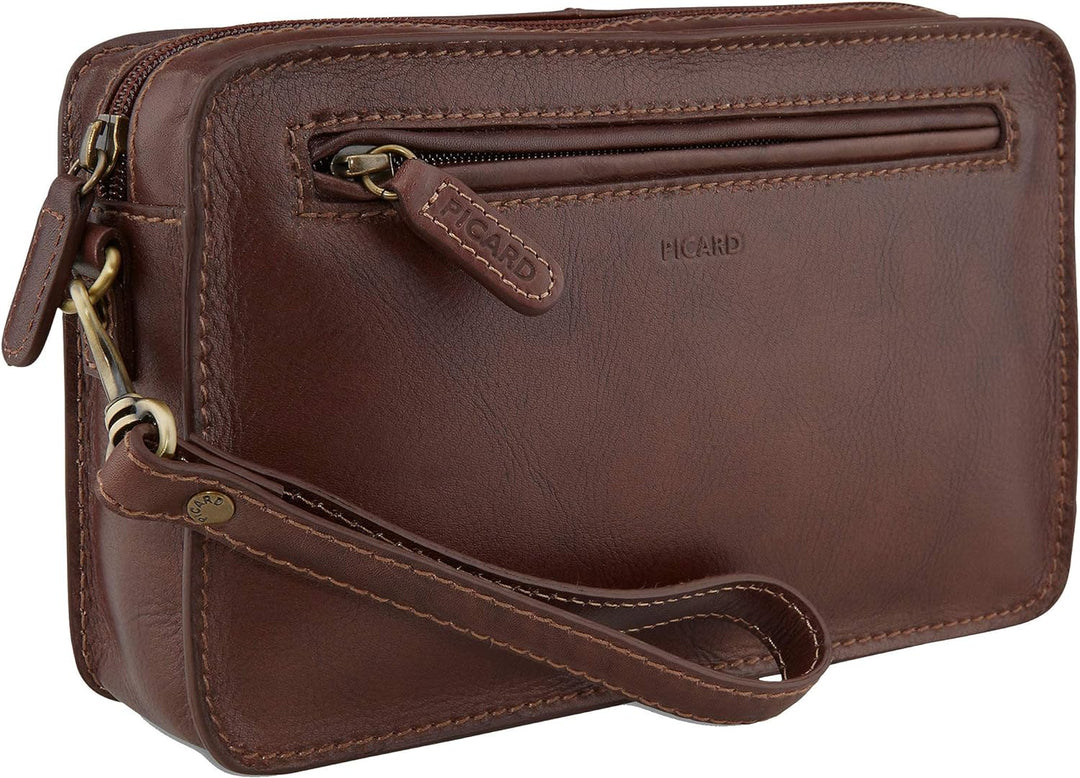 Picard Herren Handgelenktasche TOSCANA aus Rindsleder OneSize | mit Reissverschluss | Handgelenktasc