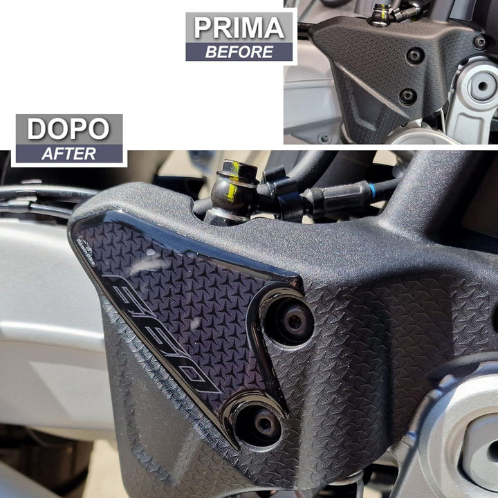 Resin Bike Aufkleber für Motorrad Kompatibel mit Aprilia Tuareg 660 2022. Einstiegsleistenschutz vor