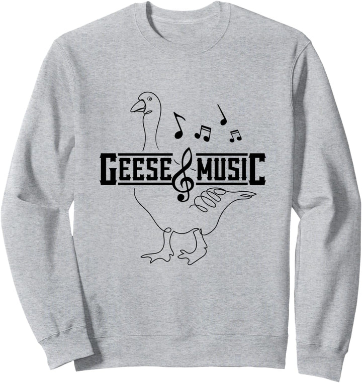 Gänse und Musiknoten Musikant Niedliche Gans Sweatshirt
