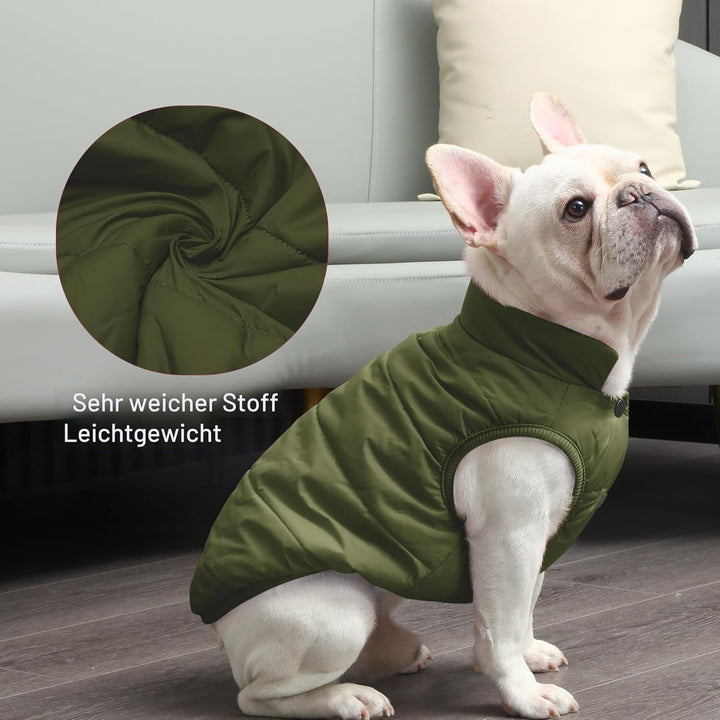 JoyDaog Fleece Hundejacke für Winter kaltes Wetter, Extra Weicher Hundemantel für Kleine Hunde, Wind