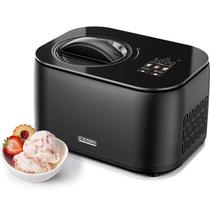 Iceman von Chefman Eismaschine, kein Vorgefrieren erforderlich dank Kompressor, für Eis, Frozen Yogu