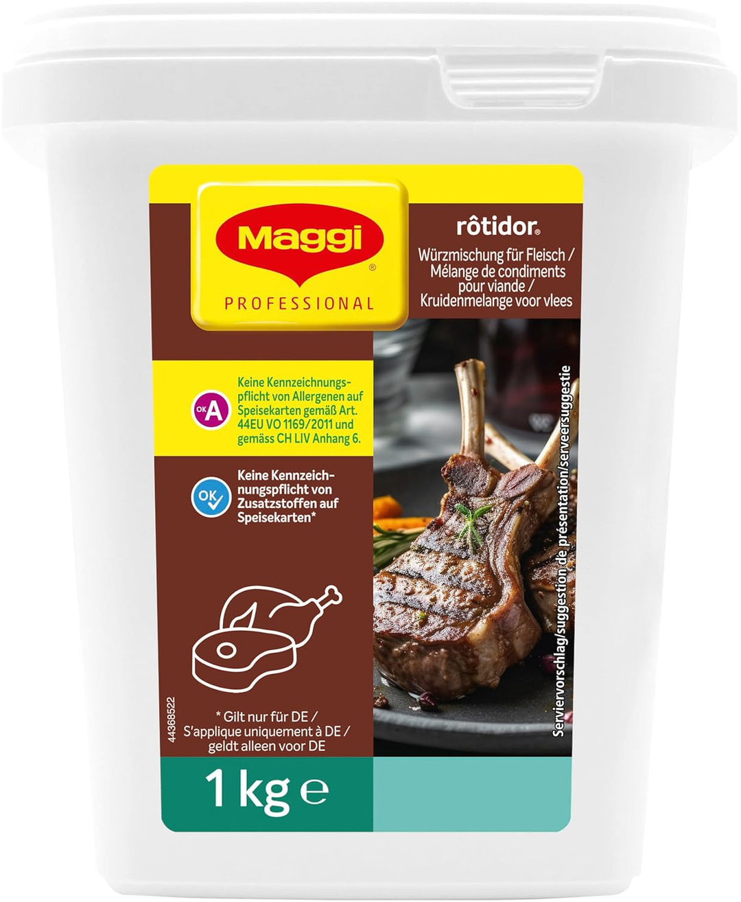 Maggi Rôtidor Universal Würzmischung o.k.A. für Fleisch und Gemüse, Trockenmarinade zum Grillen und