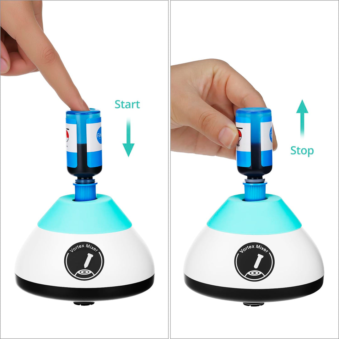 QWORK® 2000rpm Mini Vortex Mischer Touch Funktion Schüttler Mix bis zu 50ml- für Reagenzgläser, Acry