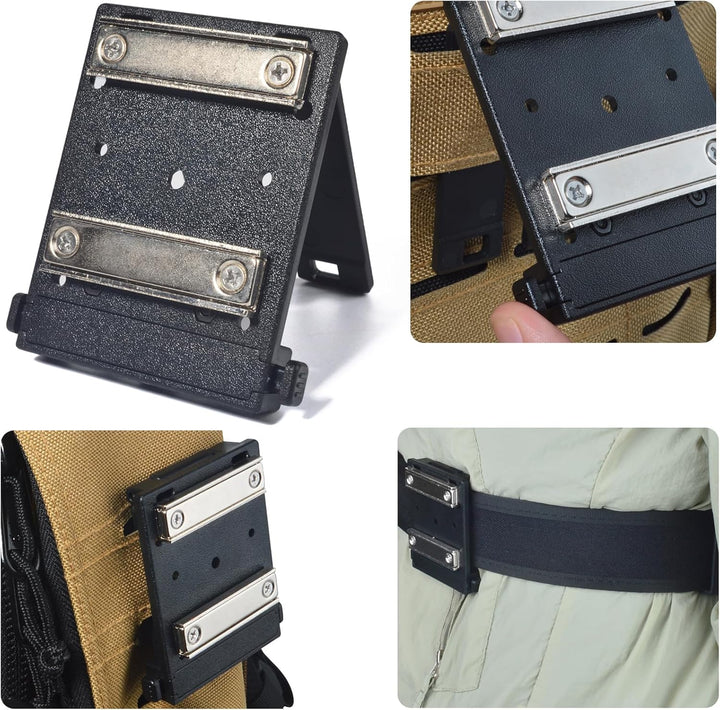 HYS Starke magnetische Werkzeughalterung | Clip-On Gürtel/MOLLE System Magnet Holster für Hammer, Sc