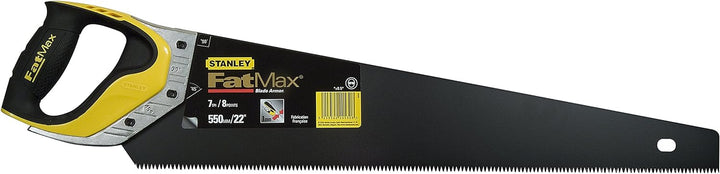 Stanley FatMax Gen2 Appliflon Handsäge (550 mm Länge, 7 Zähne/Inch, 1mm Klingenbreite, Tri-Material-