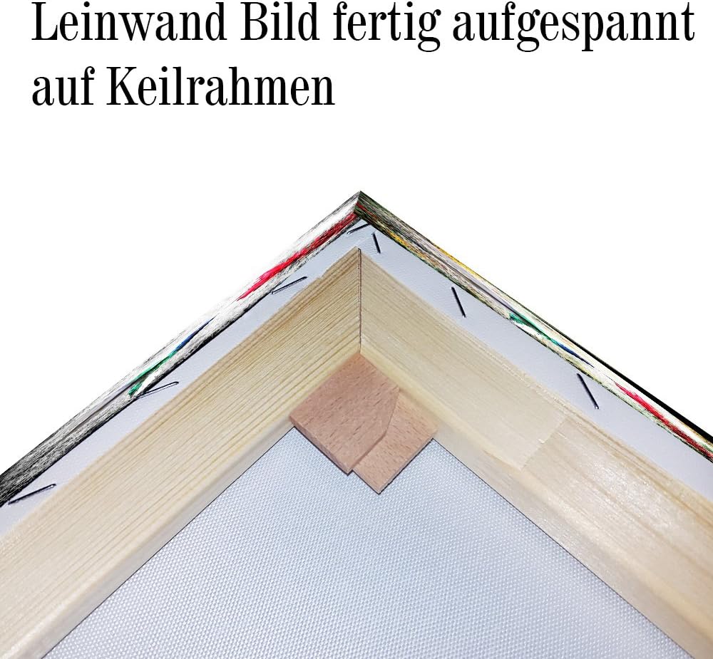 Julia-Art Leinwandbilder Landschaft Bild 100 x 70 x 2 cm - Wandbild 1 teilig - Wand Deko Modern Desi