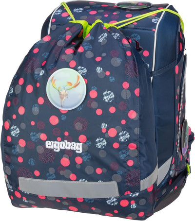 ergobag cubo Set ergonomischer Schulrucksack, Set 5-teilig Einheitsgrösse Phantbärsiewelt Glow - Bla
