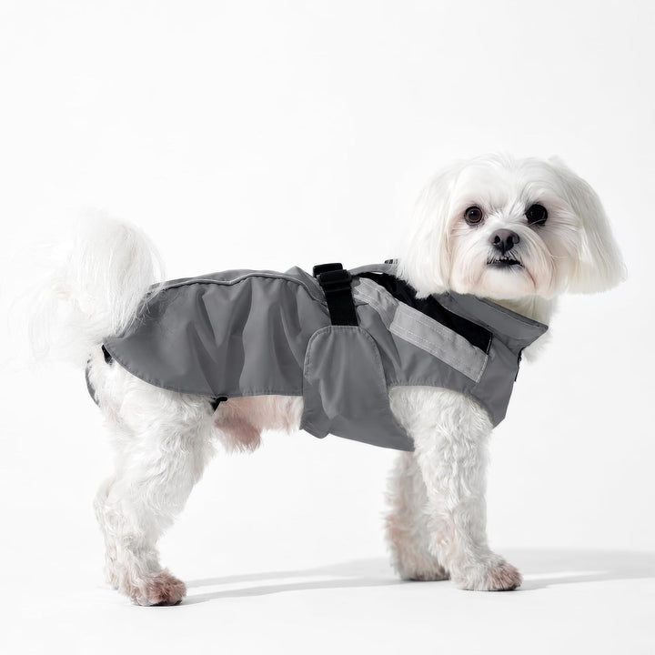 DOGOPAL Regenmantel Hund wasserdicht für kleine &amp; grosse Hunde - Hunderegenmantel mit Reflektorstrei