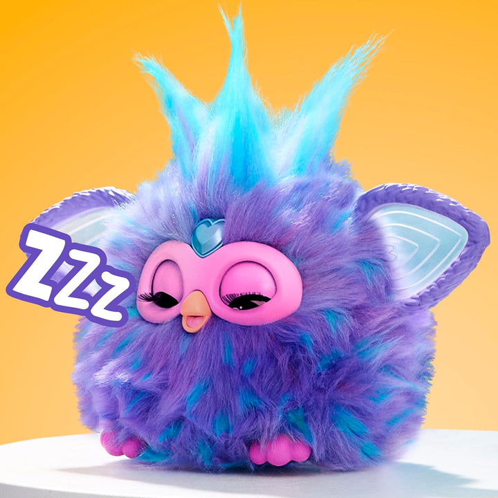 Furby Lila Interaktives Spielzeug mit Sprachaktivierung für Kinder ab 6 Jahren, 15 Modeaccessoires,