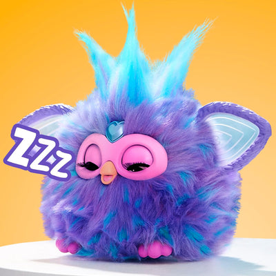 Furby Lila Interaktives Spielzeug mit Sprachaktivierung für Kinder ab 6 Jahren, 15 Modeaccessoires,