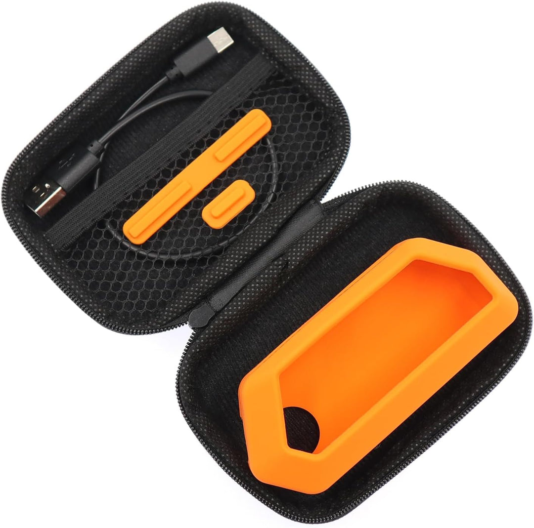 5 in 1 Protective Accessories Soft Silicone Case & Eva Carrying Case & 3 Pack of Screen Protect & SD
