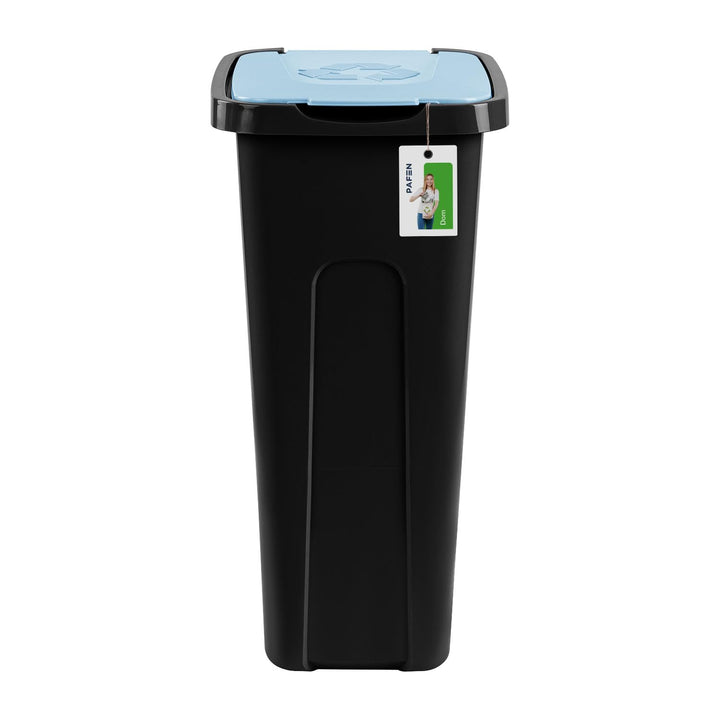 PAFEN Grosser Mülleimer 30l mit Deckel – 4er Set Abfallbehälter 550 x 275 x 370mm - Abfalleimer für