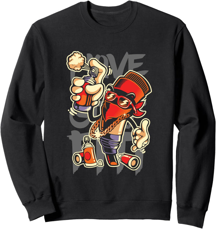 Flugzeug Retro Vintage Fliegen Flugsport Flughafen Sweatshirt