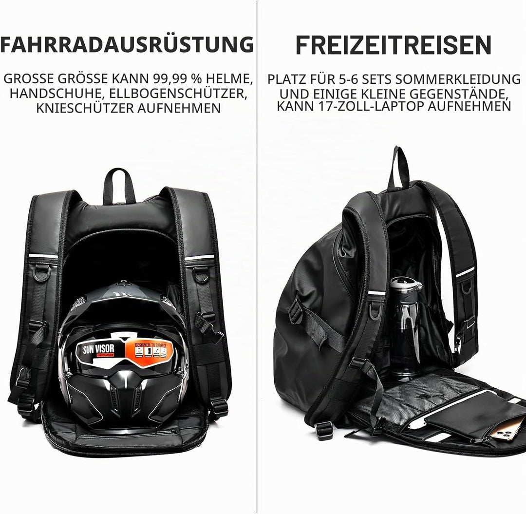 Motorradrucksäcke für Herren, wasserdichter Helmrucksack, Motorradzubehör, Laptoptaschen, Reiserucks